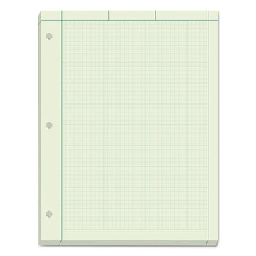 TOPS™ Engineering Computation Pads, Cross-section Quadrille Rule (5 Sq-in, 1 Sq-in), Green Cover, 200 Green-tint 8.5 X 11 Sheets freeshipping - TVN Wholesale